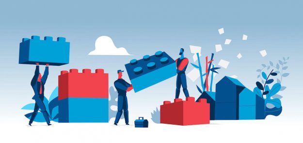 Lego einer der Bausteine bleibt eingetragenes Geschmacksmuster